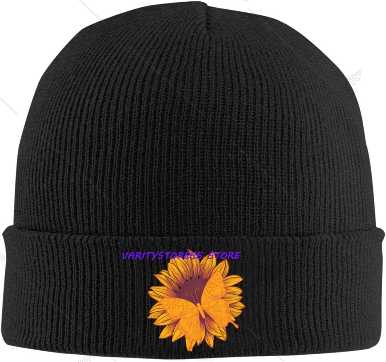 Beanie Cuffed Knit - قبعة صوفية محبوكة بتصميم فراشة وعباد
