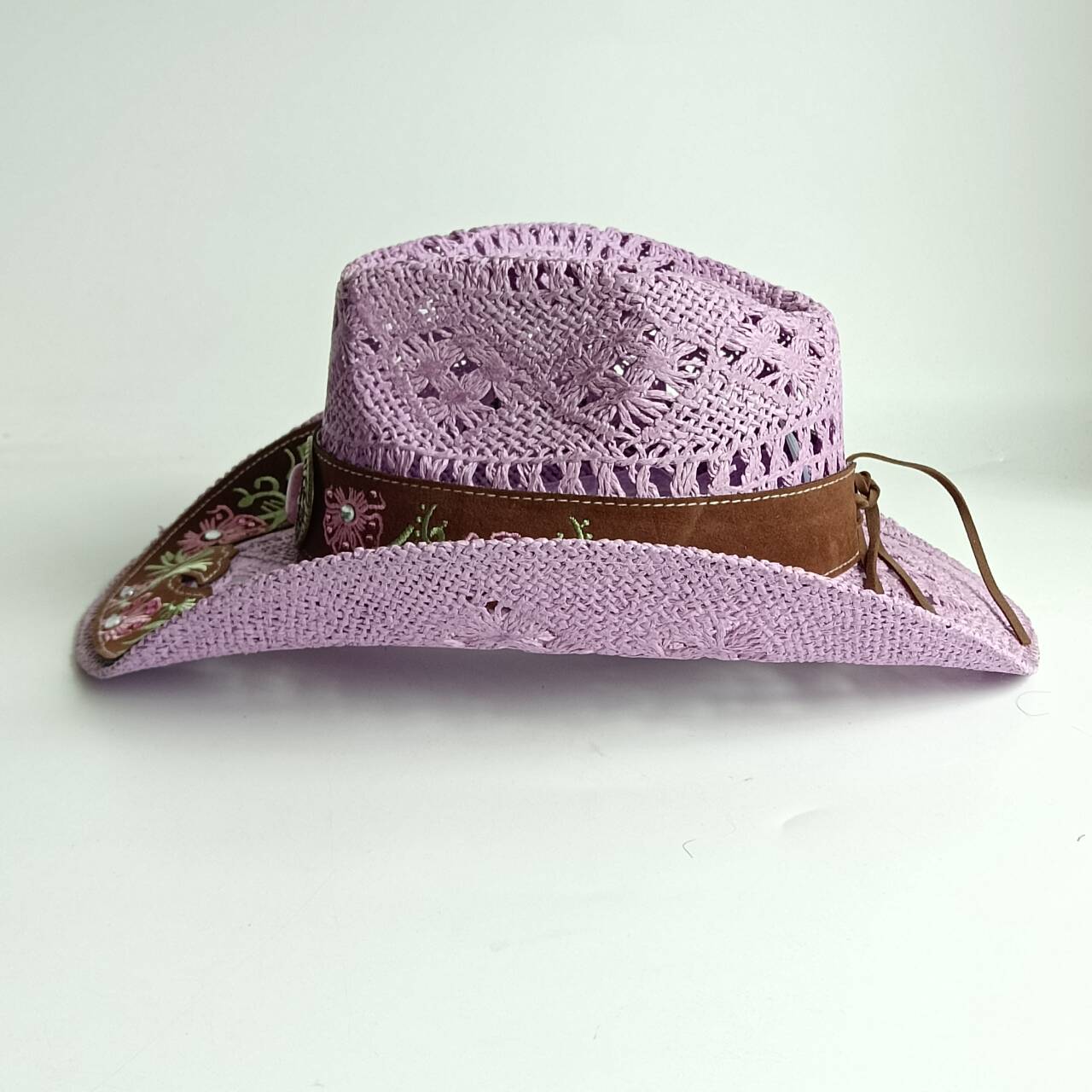قبعة نسائية صيفية من القش بتصم - مراجعة Cowboy Hat Straw وسعره