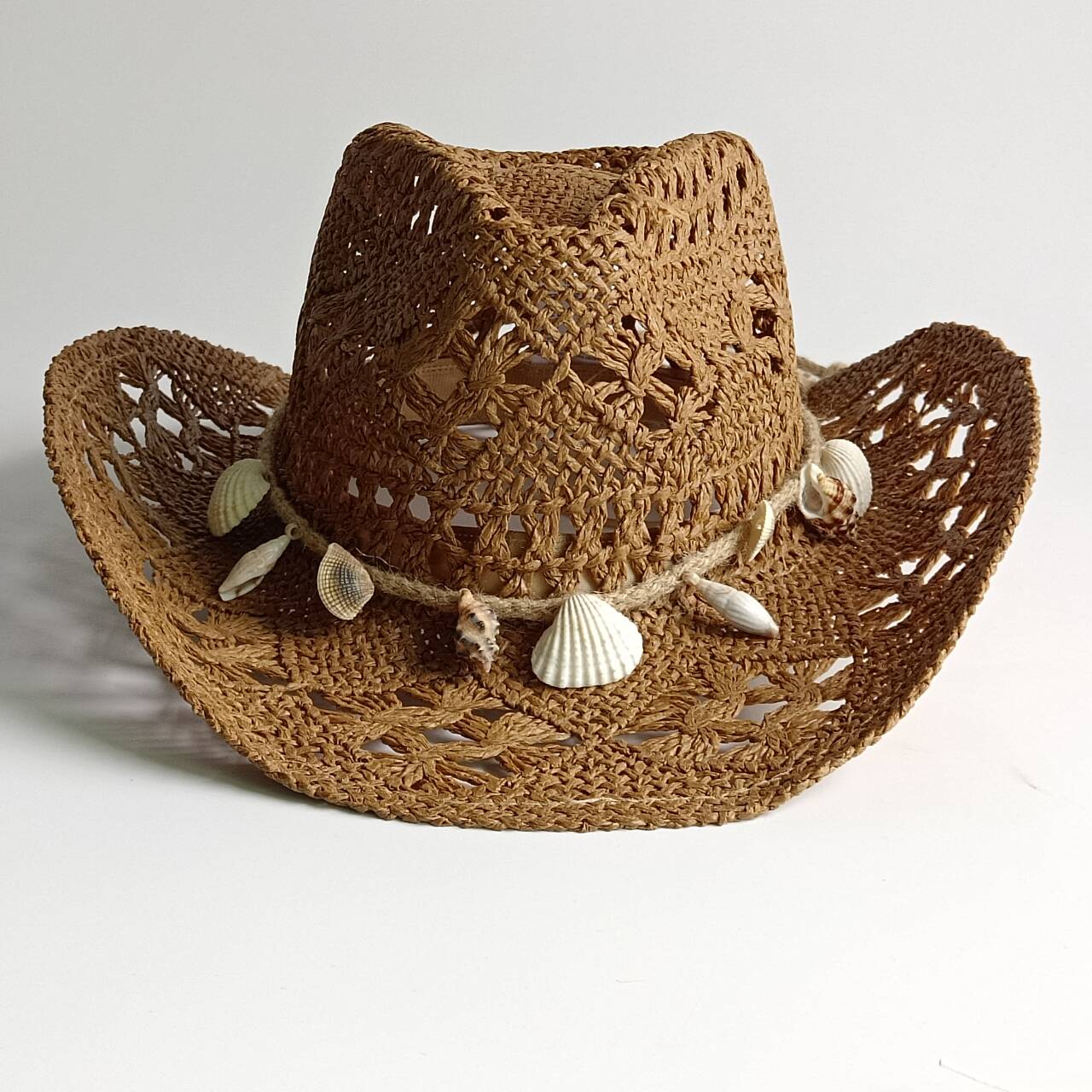 قبعة شمس صيفية شاطئية بوهيمية  - مراجعة Cowboy Hat Straw وسعره