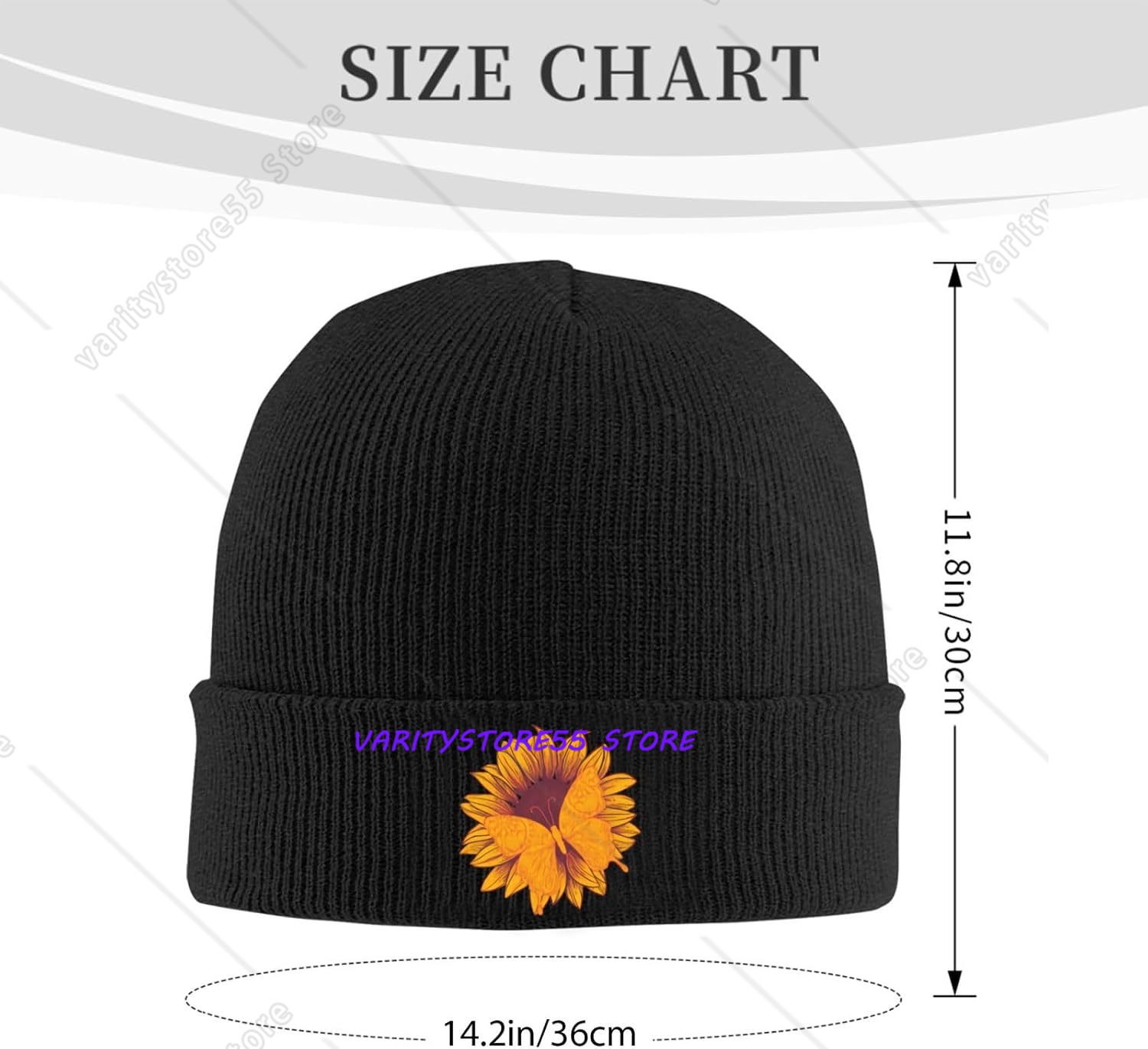 قبعة صوفية محبوكة بتصميم فراشة - مراجعة Beanie Cuffed Knit وسعره