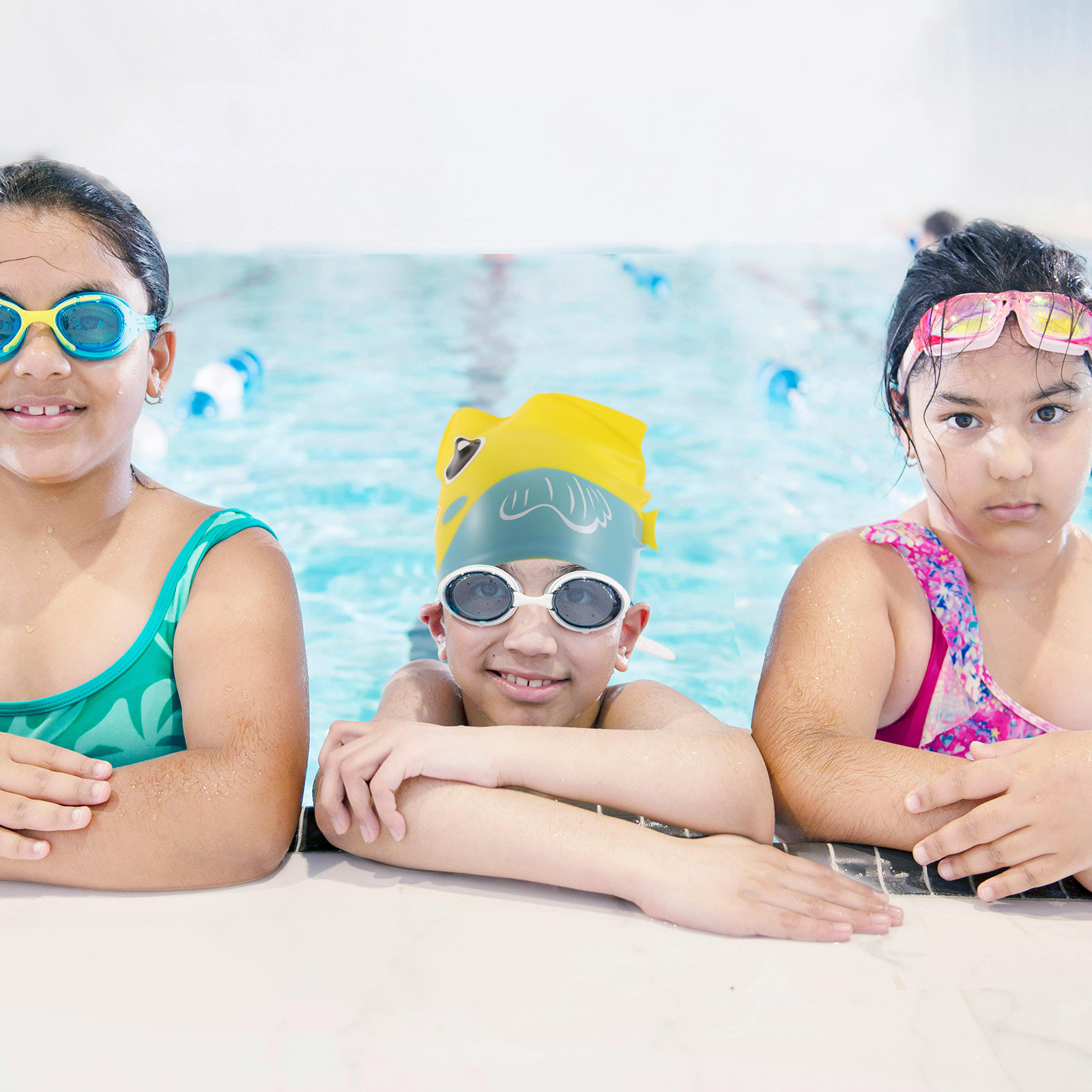 قبعة سباحة من السيليكون بنقشة  - مراجعة Swim Hat Silicone وسعره