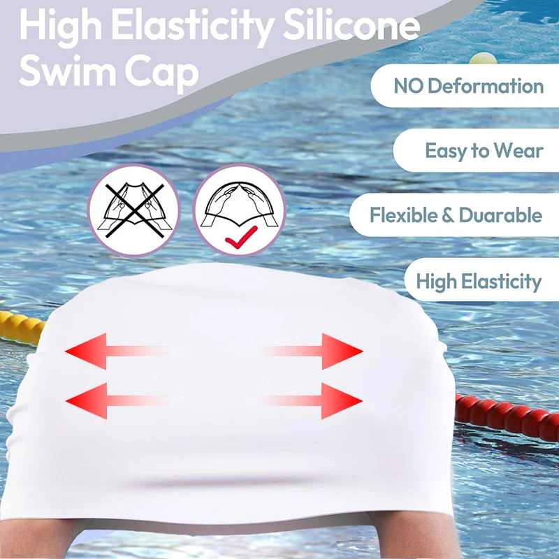قبعة سباحة من السيليكون للشعر  - مراجعة Swim Hat Silicone وسعره