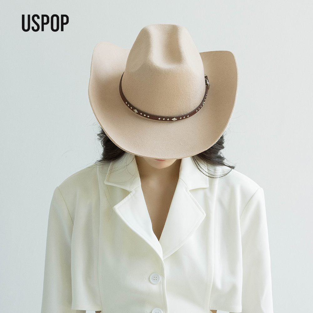 USPOP قبعة رعاة البقر الصوف مع - مراجعة Cowboy Hat Straw وسعره