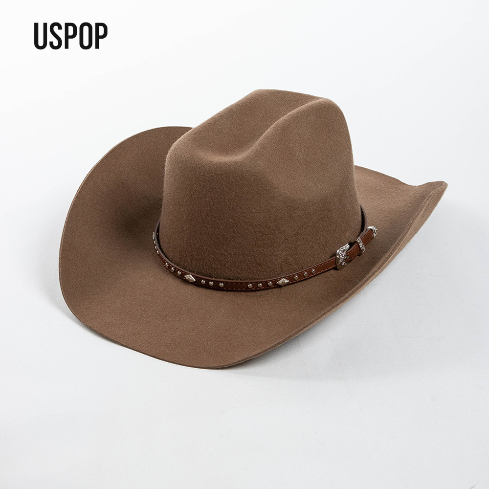 USPOP قبعة رعاة البقر الصوف مع - مراجعة Cowboy Hat Straw وسعره